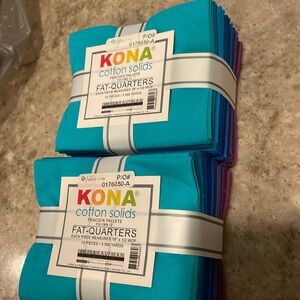 Fat-Quarters - 2 sets - Peacock Palette - KONA - Robert Kaufman
